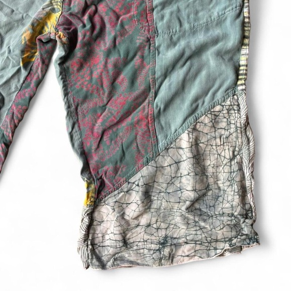 Wild Woman multicolor flowy patchwork pants with drawstring Size XL - Picture 7 of 7